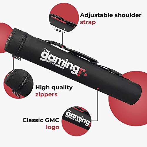 The Gaming Mat Company Deluxe 19.7” x 3.6” TCG Playmat Tube & Carry Case for YuGiOh, Magic The Gathering, Pokemon TCG Gaming Mats - Mat Case Playmat Holder & Game Mat tube or Playmat Container - size: 19.7” (50cm)