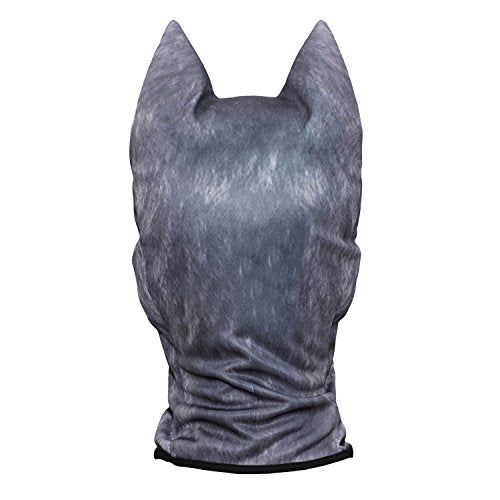 WTACTFUL 3D Animal Ears Balaclava, Breathable Face Mask for Halloween | Stand-Up Ears, Windproof Dustproof, Quick-Dry, No Fade Print, Soft, for Music Festivals Raves Ski Snowboard Moto Party - color: Gray Coyote Meb-10
