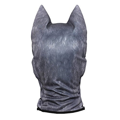 WTACTFUL 3D Animal Ears Balaclava, Breathable Face Mask for Halloween | Stand-Up Ears, Windproof Dustproof, Quick-Dry, No Fade Print, Soft, for Music Festivals Raves Ski Snowboard Moto Party - color: Gray Coyote Meb-10