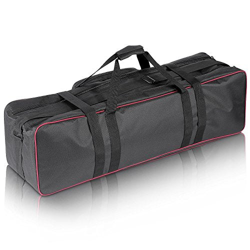 Neewer® 35"x10"x10"/90 x 25 x 25 cm Photo Studio Equipment Large Carrying Bag with Strap for Tripod Light Stand and Photography Lighting Kit(CB-05) - style: 35"x10"x10"/Black+red