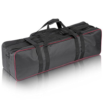 Neewer® 35"x10"x10"/90 x 25 x 25 cm Photo Studio Equipment Large Carrying Bag with Strap for Tripod Light Stand and Photography Lighting Kit(CB-05) - style: 35"x10"x10"/Black+red
