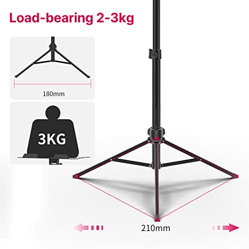ULANZI Projector Tripod Stand, 23.6"-59" Laptop Tripod for Studio DJ Racks | DJ Racks Holder Mount with 360° Horizontal, Adjustable Height, Capacity 6.6lb for Outdoor Movies Home Office