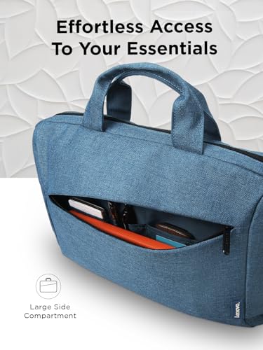 Lenovo Laptop Carrying Case T210, 15.6-Inch Laptop and Tablet, Sleek Design, Durable and Water-Repellent Fabric, Business Casual or School, GX40Q17230 Casual Toploader - Blue - color: Blue