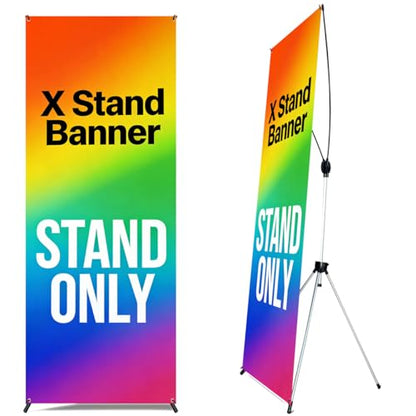 4U Media&Displays Premium X Banner Stand Display 24"x72" 10 PACK with Carrying Bag (STAND ONLY) - size: 10 PACK