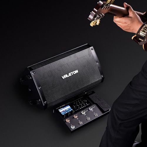 Valeton 10 inch, 2-Way FRFR 1300-Watt Active Speaker for Guitar, Bass, Multi FX and Amp Modelers | Multi FX and Amp Modelers,CONTOUR and BASS switches for quick EQ sound shaping,XLR/TRS combo inputs & one XLR link output