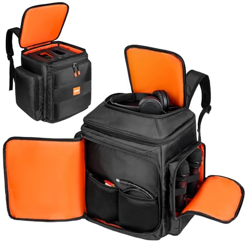 Carrying Case Travel Backpack Fits for JBL Partybox Encore Essential 2 | Portable Speaker Tote Bag fits for Encore Essential/Encore/Encore 2/ with Extra Pockets for Microphone,Charger,Accessories - style: Backpack Bag