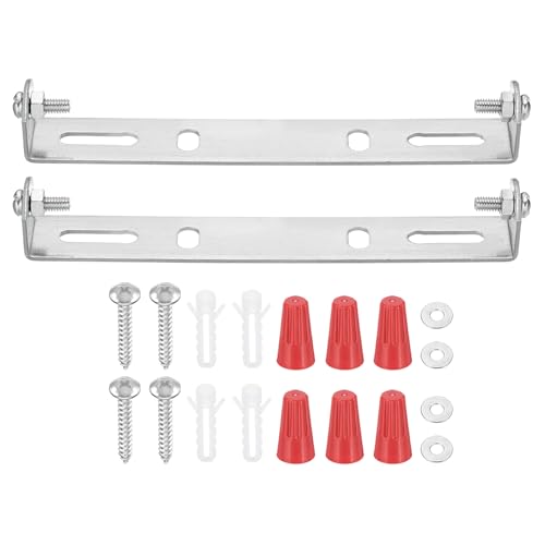 PATIKIL 125mm (4.9") Universal Light Fixture Mounting Bracket Kit, 2 Set Light Crossbar Ceiling Light Plate with Screw for Wall Lights Ceiling Lighting Pendant Chandelier - size: 125mm (4.9")