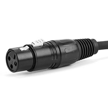 SinLoon DMX 512 Stage Light Cable XLR Male 5 Pin Male to XLR Female 3 Pin with Metal Connectors for Stage Lighting and DJ-1.6m