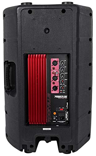 Rockville RPG15 15" 1000W Powered DJ PA Speaker Pair with RBG18S Subwoofer | 1000W Peak / 250W RMS Each, 35Hz-20kHz, Class A/B, RBG18S 18" 2000W Powered Subwoofer, DSP, Limiter, 3-Items