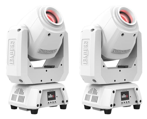 Audiosavings Bundle: (2) Chauvet DJ Intimidator Spot 260X White DMX LED Moving Head Light w/RF Receiver