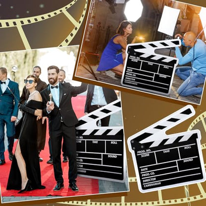 Yookeer 42" Movie Night Clapboard Cardboard Cutout Stand-up Life Size Movie Premiere Party Decoration Director Action Scene Clapper Backdrop Photo Prop for Film Theater Theme Party Event Theater Decor - style: Clapper