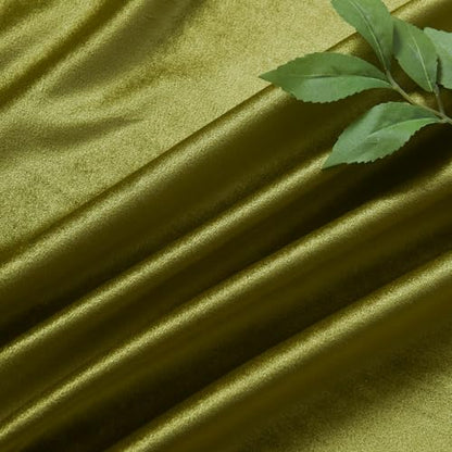 Roslynwood Olive Green Velvet Curtain 84 inch Long - Curtains Block Light Thermal Insulated Rod Pocket Window Drapes Set for Bedroom/Living Room, Olive Green, W52 x L84 inch, 2 Panels - color: Olive Green, size: 52"W x 84"L (Pack of 2)