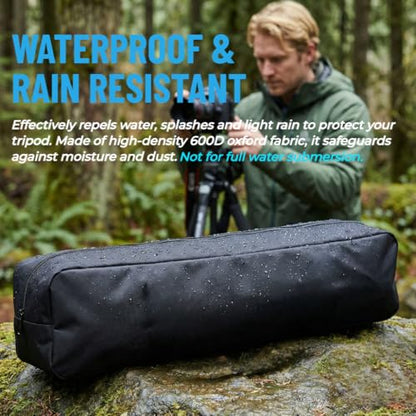 Tripod Bag Case，Tripod Storage Bog Bag with Shoulder Strap,Multifunctional Carrying Case for Mic Stand, Music Stand, Drum Hardware, Speakers, light, Ring Light Projector Stand (19.5*4*4 inch) - size: 19.5*4*4 inch