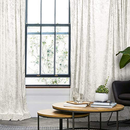 AK TRADING CO. 10 feet x 10 feet Lush Velvet Backdrop Drapes Curtains Panels with Rod Pockets - Wedding Ceremony Party Home Window Decorations - White - color: White