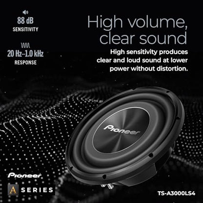 Pioneer A-Series TS-A3000LS4 Shallow-Mount 12" Subwoofer 1500W Max - size: 12" - 1500W, style: Shallow Mount Component Subwoofer