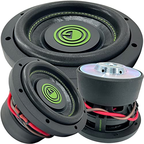 Gravity 1x 6.5 Inch 600 Watt Car Audio Subwoofer w/ 4 Ohm DVC 6.5" Sub Single - Feature Dual Voice Coil, Thick Magnet, Design for Car, ATV, Van, High Performance Car Show - size: 6.5 inch GW 4Ω