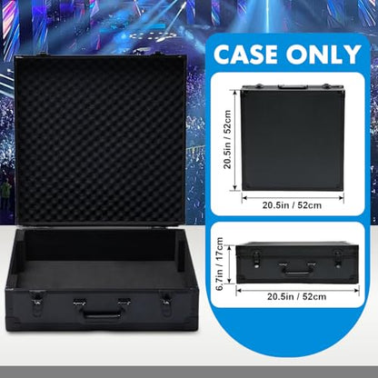 Mixer Case for Yamaha MG16XU/ MG20XU | Protective Hard Shell Carrying Storage Gig Bag Case for Mackie ProFX16V3 / Tascam Model 16 with EVA Foam | Fits Mixer Size up to 19.7’’ X 17.4" X 5.2"