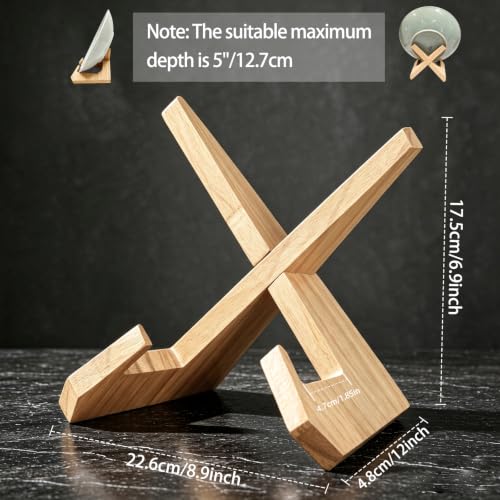 Adjustable Wooden Book Stand, Natural Wood Color - color: Natural Wood Color
