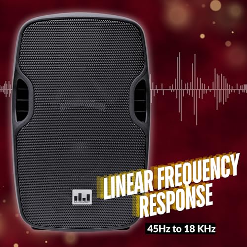 MUSYSIC Passive PA Speaker – 800W Peak / 200W RMS, 2-Way Loudspeaker | Titanium Compression Driver, ABS Cabinet, Speakon Connectors, Portable for DJ, Live Sound, Church, Band, Karaoke & Events - size: 10 inch 800W