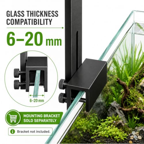 FZONE AXON 72W Aquarium Light WRGB Full Spectrum, APP Controlled LED Plant Light with Sunrise/Sunset, Freshwater Fish Tank Light for Planted Aquariums (Hanging Kit) - color: Green