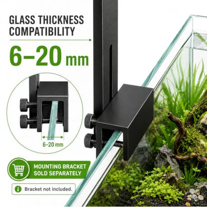 FZONE AXON 72W Aquarium Light WRGB Full Spectrum, APP Controlled LED Plant Light with Sunrise/Sunset, Freshwater Fish Tank Light for Planted Aquariums (Hanging Kit) - color: Green