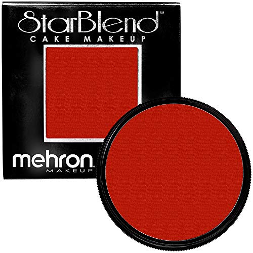 Mehron Makeup StarBlend - RED, Wet/Dry Pressed Powder Face Paint - color: Red, size: 2 Ounce (Pack of 1)