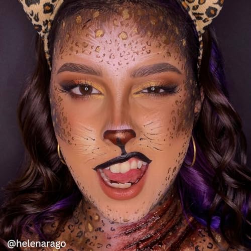 Mehron Makeup Color Cup Greasepaint - BROWN, Face & Body Paint | High-Pigment, Long-Wear Cream Face Paint Makeup for Theater, Halloween, Cosplay, & More. Cruelty Free & Made in the USA. - color: Wolfman Brown