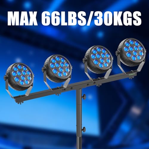 DJ Light Stand T-Bar Cross Bar with Extended Pole Mount, Set of 2 - size: Set of 2
