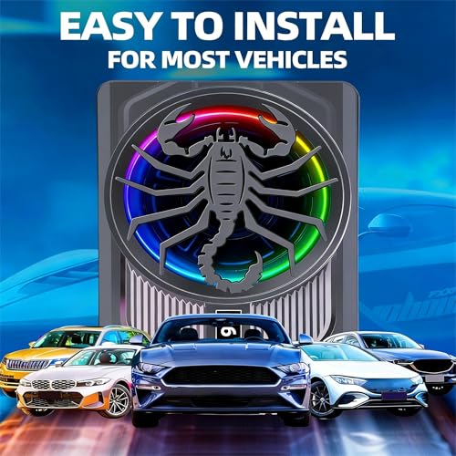 Upgrade1600W Under Seat Subwoofer | 10" Slim Car Sub with Built-in Amp, RGB LED Lights, APP Control | Independent Bass Knob, LPF, Gain, Bass Boost | High Output Deep Bass Distortion-Free Audio - color: Black XZWT
