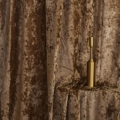 Caramel Crushed Velvet Curtains with Rod Pocket Luxurious Thermal Insulation Room Darkening Window Panels for Living Room Bedroom Office, 2 Panels Set 52" W x 84" L - color: Caramel, size: 52"W x 84"L (Pack of 2)