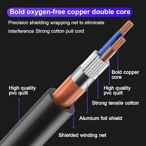 DMX Cable 3.9 ft, 6 Pack Flexible 3 Pin XLR Male Female Cable Wire - color: 3.9FT DMX Cable 6 Pack