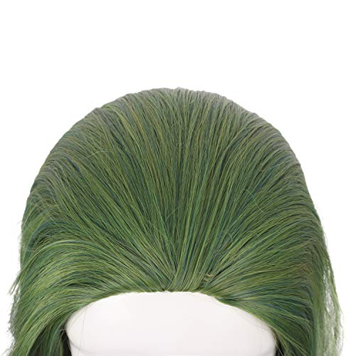MapofBeauty 14 Inch Cosplay Costume Curly Wig (Pine Green/Grass Green) | 35 cm Synthetic Wig, Fahion - color: Pine Green/Grass Green