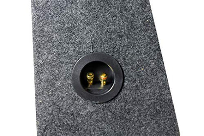 Q Power Dual 10" Sealed Heavy Duty Truck Subwoofer Box Enclosure | HD210-TRUCK | Vehicle Stereo Equipment Accessory for Custom Bass and Sound System Installations - style: 10" Dual Carpet