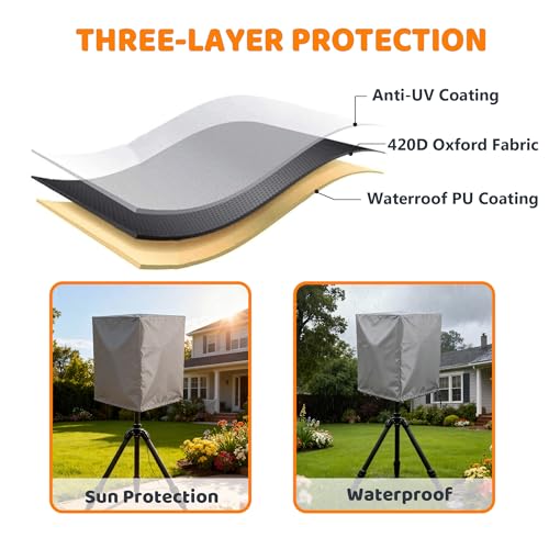 15 Inch Outdoor Speaker Cover - PA/DJ Lightweight Powered Speaker Cover, Upright Protective Cloth Cover - Sand Proof Dustproof Waterproof Protection - Gray - color: Grey, size: 15''