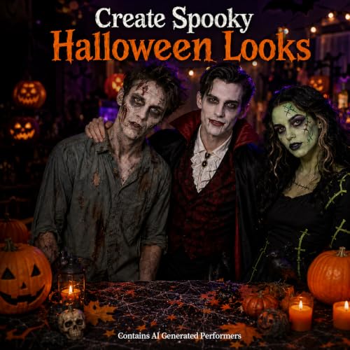 RAINFLOW 10PC Halloween Fake Blood Kit with Zombie Teeth for Cosplay Makeup | Zombie Teeth, Thermoplastic Beads, Fake Blood and Makeup Sponge for Cosplay Costume Special Effects Bruise Scar Makeup