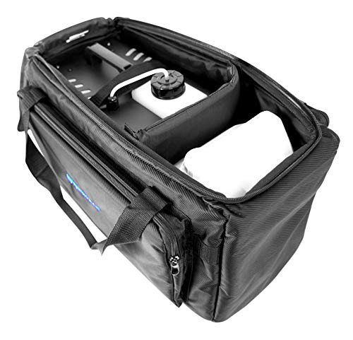 Audiosavings Bundle: Chauvet DJ Hurricane Haze 1DX Water-Based Haze Machine Bundle with Rockville BAG1200 Waterproof Travel Bag with Fluid Compartment and Empty Fluid Container (2 Items)