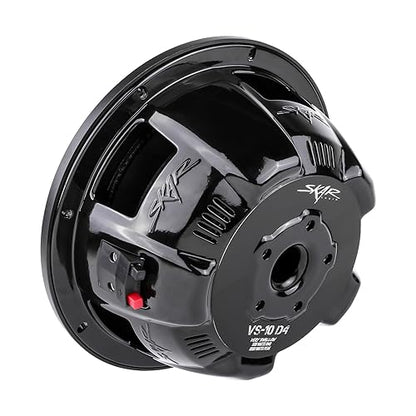 Skar Audio VS-10 D4 10" 1000W Max Power Dual 4 Ohm Shallow Mount Car Subwoofer - size: 10-Inch, style: Dual 4 Ohm