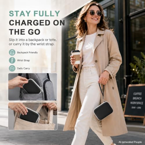 Hard Travel Case for Iseyyox for RTOPS for QUZUDN 3 in 1 Wireless Charger - color: Black