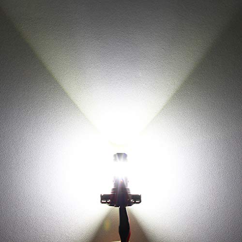 2504 PSX24W LED Fog Light Bulbs, 6000K Xenon White, 2 Pack | 3800 Lumens Super Bright, 12276 Fog Bulb, Daytime Running Lights for Car, Truck, SUV - color: White