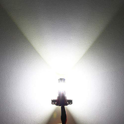 2504 PSX24W LED Fog Light Bulbs, 6000K Xenon White, 2 Pack | 3800 Lumens Super Bright, 12276 Fog Bulb, Daytime Running Lights for Car, Truck, SUV - color: White
