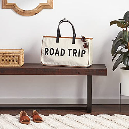 Santa Barbara Design Studio Tote Bag For Women Hold Everything 100% Cotton Canvas Shoulder Bag, Large, Road Trip - color: Road Trip