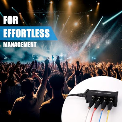 Toronce 8 Channel Professional Multi-Media Snake Cable 8 Pairs Male to Female 3 Pin XLR Balanced Audio Extension Cable (15Feet) - size: 8-Channel _15Ft