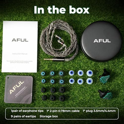 HiFiGo AFUL Performer 5+2/7 IEMs, 1 Micro Planar+2DD+4BA in-Ear Monitor with 3D Printed Acoustic Tube Structure, HiFi Wired Gaming Earbuds with 3.5mm Jack Detachable Cable for HiFi Music (3.5mm)