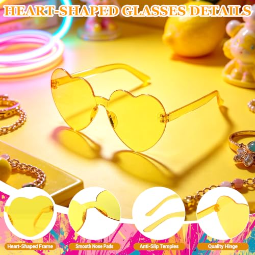 Short Bob Straight Hair Wigs with Bangs, Synthetic Fiber Colorful Hair, Heart-shaped Sunglasses for Women (Light Gold) - color: Light Gold