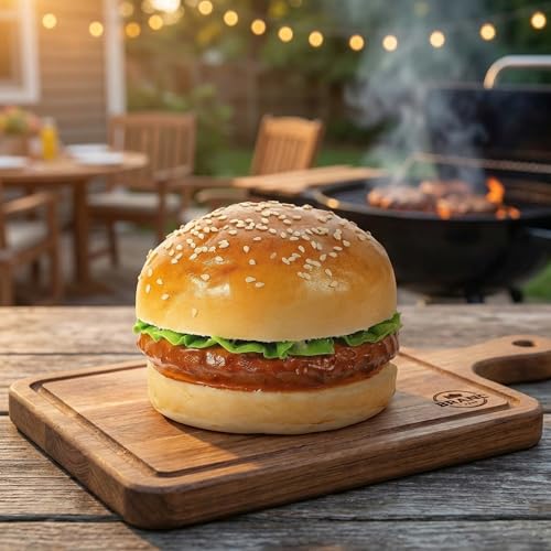 BESPORTBLE Fake Burger Model Realistic Burger Prop for Food Photography Desktop Ornament Pu Play Food for Kitchen Shop Window Dessert Cabinet Holiday Display 3.74 X 3.74 X 2.95 in