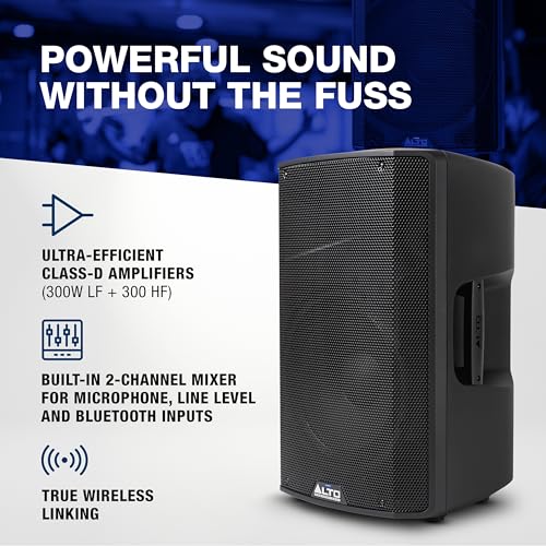 ALTO TX412B 600W 12" Battery PA Speaker - size: 412B