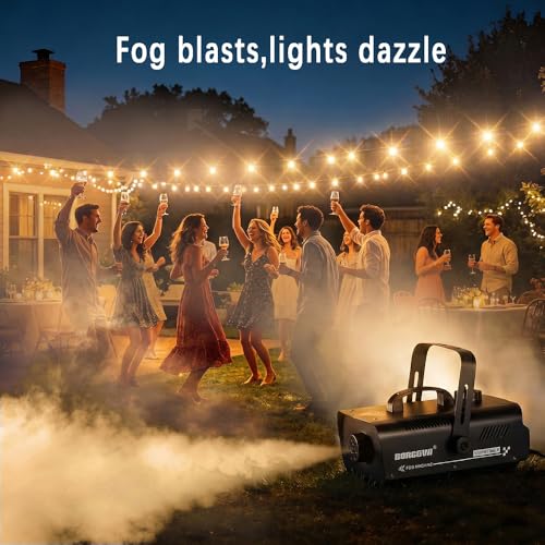 1000W Fog Machine with Timer 1L Tank Wireless Smoke Maker | 5000 CFM Output, 9-16ft Fog Range, Overheat Protection, Perfect for Halloween Parties Concerts Photography Clubs - color: BF-01/1000W