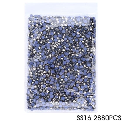 SS16 Gery Hematite Hotfix Rhinestones Bulk 288PCS (4mm) – High Sparkle Glass Flatback Crystals for Clothes, Tumblers, Dance Costumes, Heat Press & DIY Crafts - color: Grey Hematite, size: SS16-4mm-2880pcs