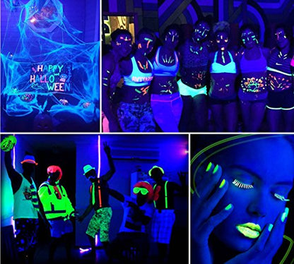 27W Black Light, HouLight 9 LED UV Blacklight Bar, Blacklights for Halloween, Birthday Parties, Stage Lighting, Weddings, Glow Parties and Black Light Party Supplies
