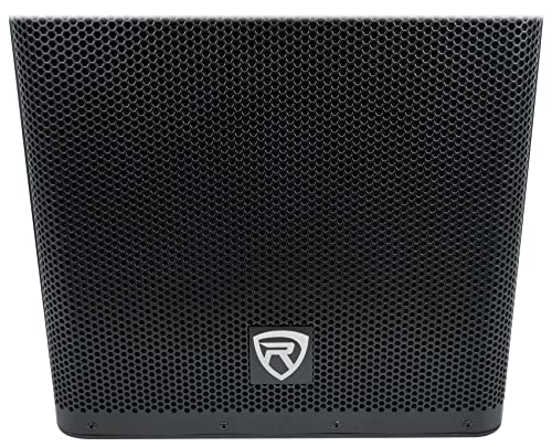 Rockville DX15 2000W 15” Powered PA Speaker, 2-Channel Mixer, XLR & 1/4” Inputs, Dual-Angle Pole Mount, Stage Monitor Angle, Perfect for Live Sound, Events, Venues & DJs | 2000W Peak/500W RMS, 1000W Program, XLR/1/4" Mic and Line Inputs, XLR Output, Built